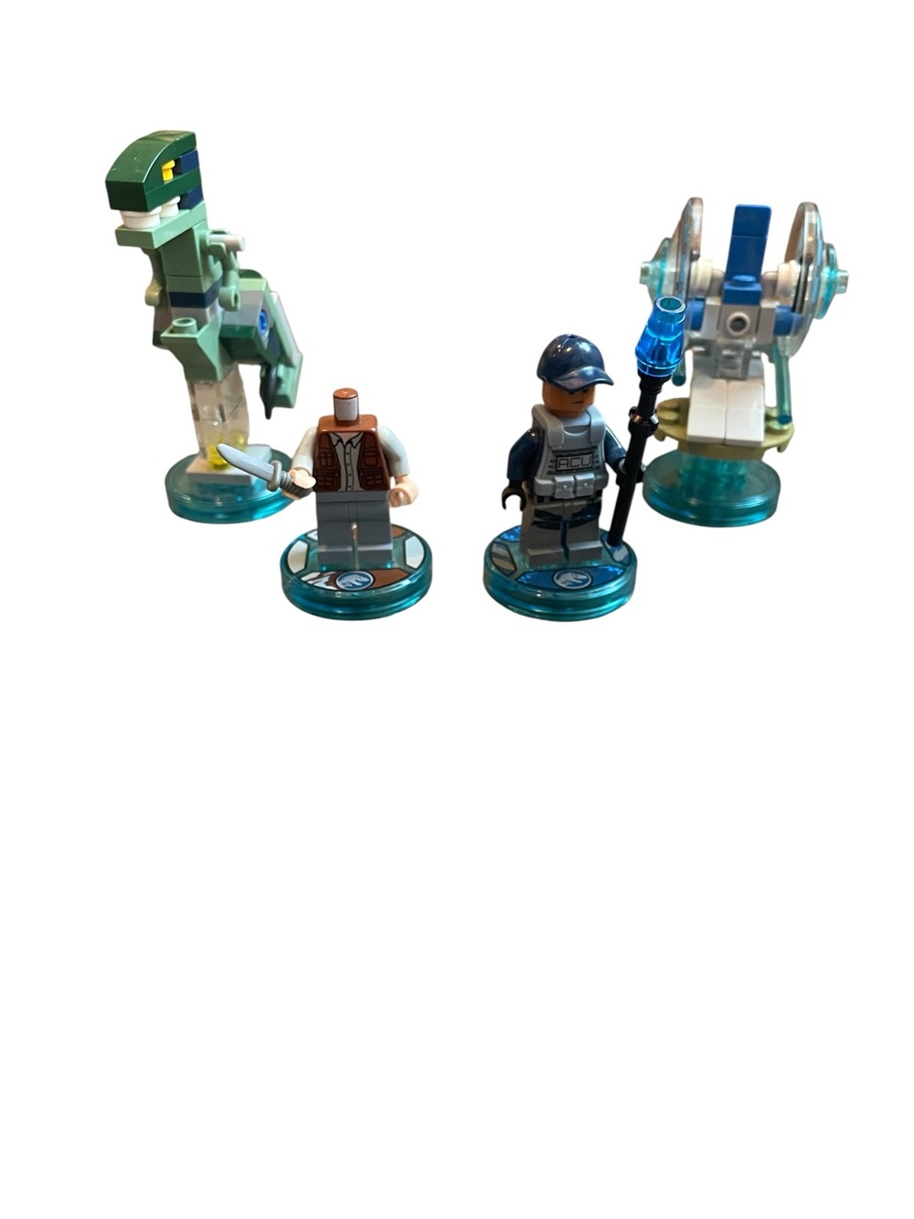 LEGO Dimensions Jurassic World Owen ACU Velociraptor Gyrosphere